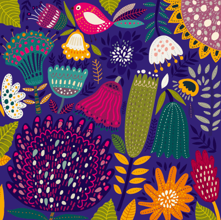 tropical spring pattern background pattern cartoon 