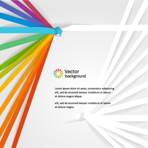 Colored paper tapes vector background material 04 Colored paper tapes vector background material 04