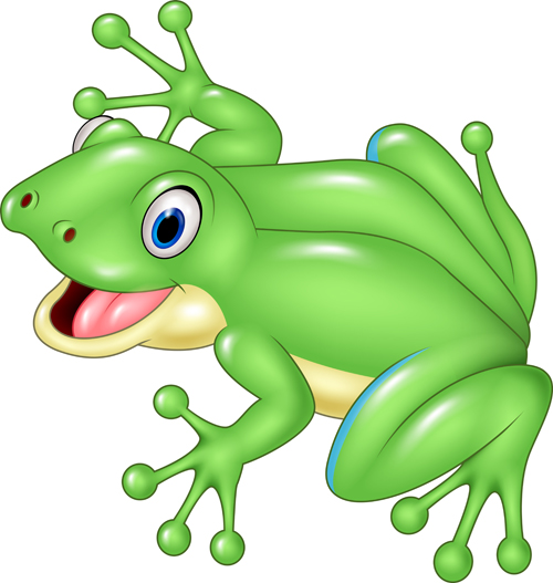 Cute cartoon frog vector - WeLoveSoLo