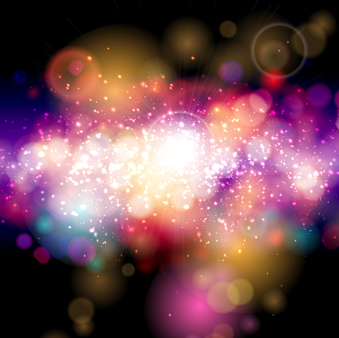 Fantasy colored light dot background vector 05 Fantasy colored light dot background vector 05