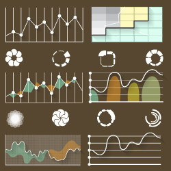 Infographic with diagrams elements design illustration vector 12