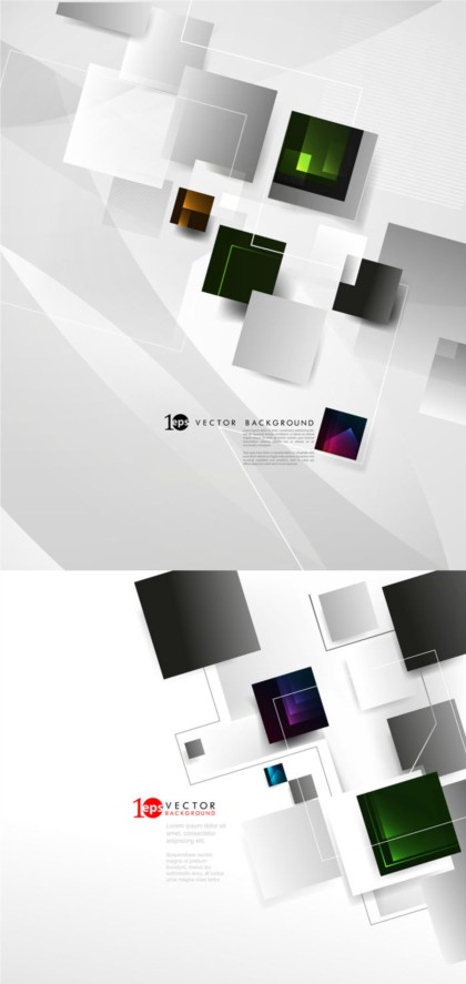 Modern 3D creative background vector