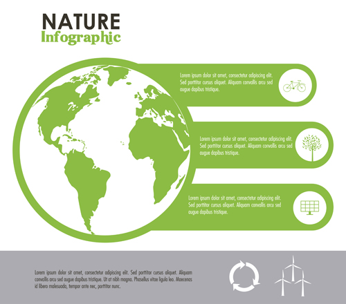 Nature Infographic vectors material 04 Nature Infographic vectors material 04