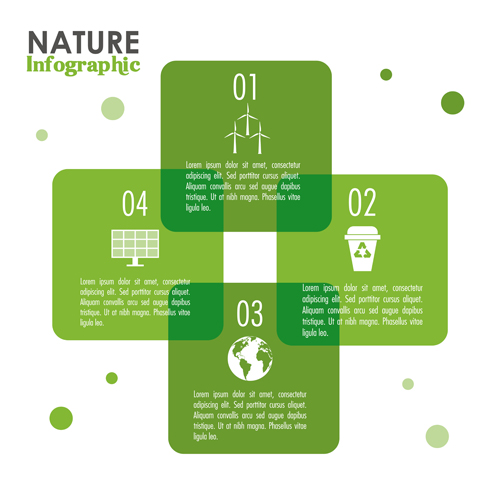 Nature Infographic vectors material 05