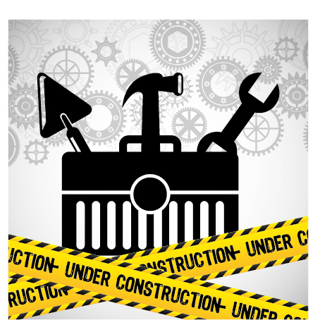 Under construction warning background vector set 11 Under construction warning background vector set 11