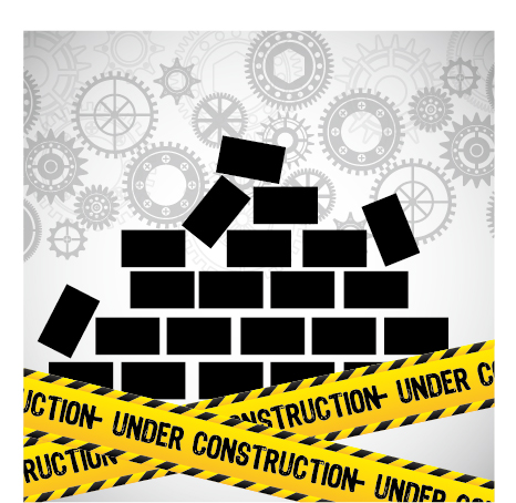 Under construction warning background vector set 13 Under construction warning background vector set 13
