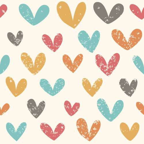 Valentines day heart seamless pattern vectors 10 Valentines day heart seamless pattern vectors 10