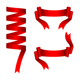 White background with red ribbon vector 02 White background with red ribbon vector 02