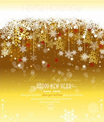 Golden snowflake xmas background vector Golden snowflake xmas background vector