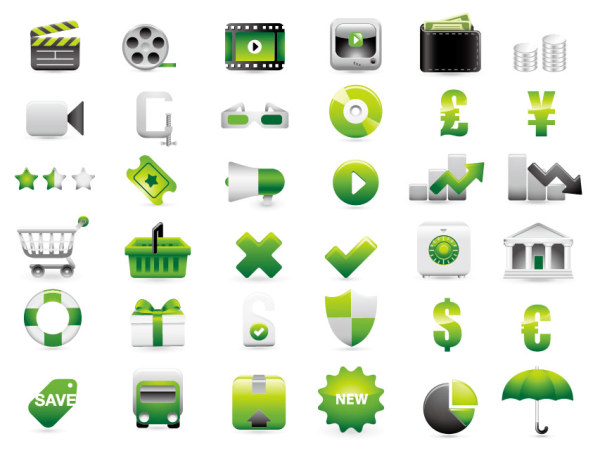Shopping decoration Icon vector Shopping decoration Icon vector