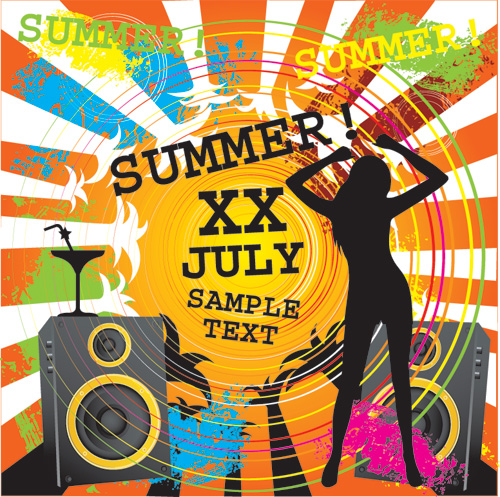 Women and music style 1 Vector Women and music style 1 Vector