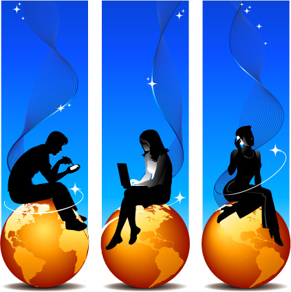 Elements of earth and people Vector Elements of earth and people Vector