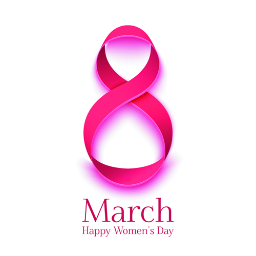 8 March womens day background set 08 vector 8 March womens day background set 08 vector