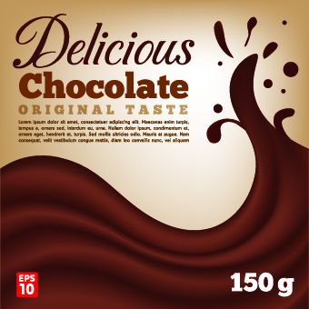 Creative Chocolate milk advertising cover vector 01 Creative Chocolate milk advertising cover vector 01