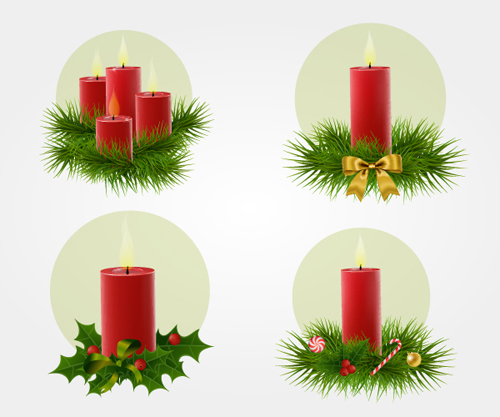 christmas candle baubles 