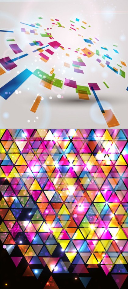 Colorful glass with fashion background vector Colorful glass with fashion background vector