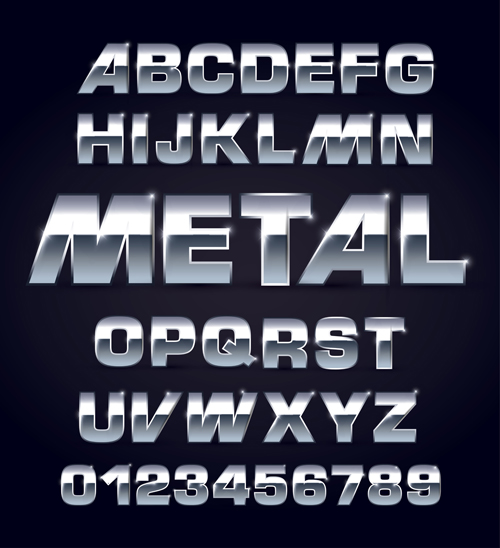 Creative Alphabets design vector set 01 Creative Alphabets design vector set 01