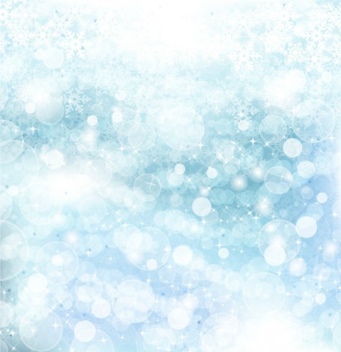 Dream snowflake blurs background vector set Dream snowflake blurs background vector set