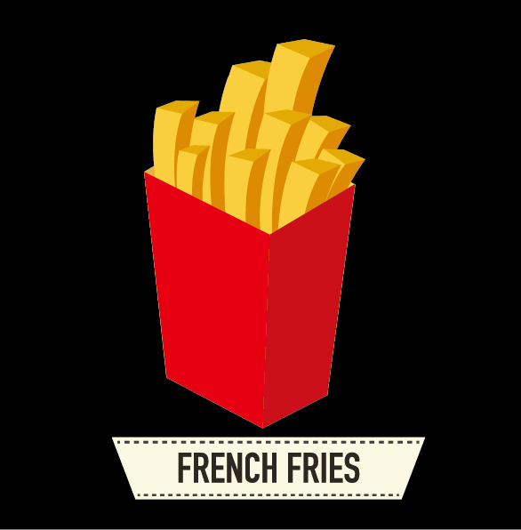 French fries creative vector 04 French fries creative vector 04