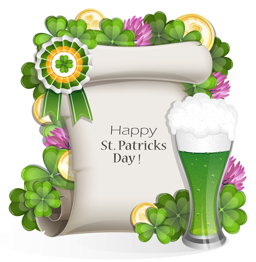 Happy st.patrick day background vectors 01 Happy st.patrick day background vectors 01