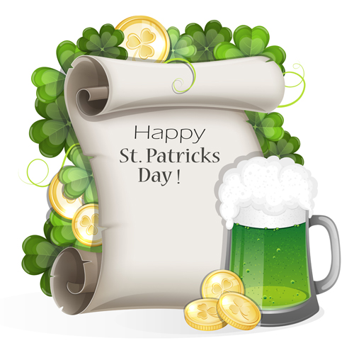 Happy st.patrick day background vectors 02 Happy st.patrick day background vectors 02