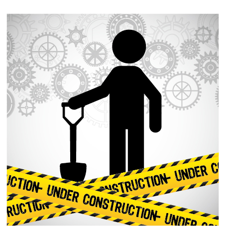Under construction warning background vector set 06 Under construction warning background vector set 06