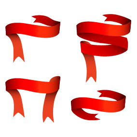 White background with red ribbon vector 01 White background with red ribbon vector 01