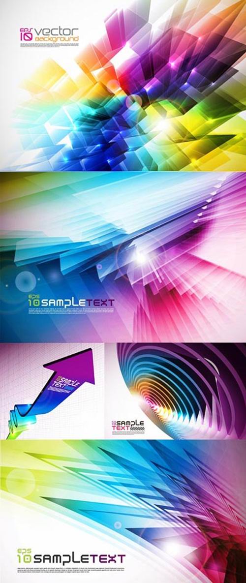 Colorful ring shape backgrounds Colorful ring shape backgrounds