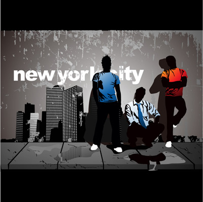 Character vector city street Vector Character vector city street Vector