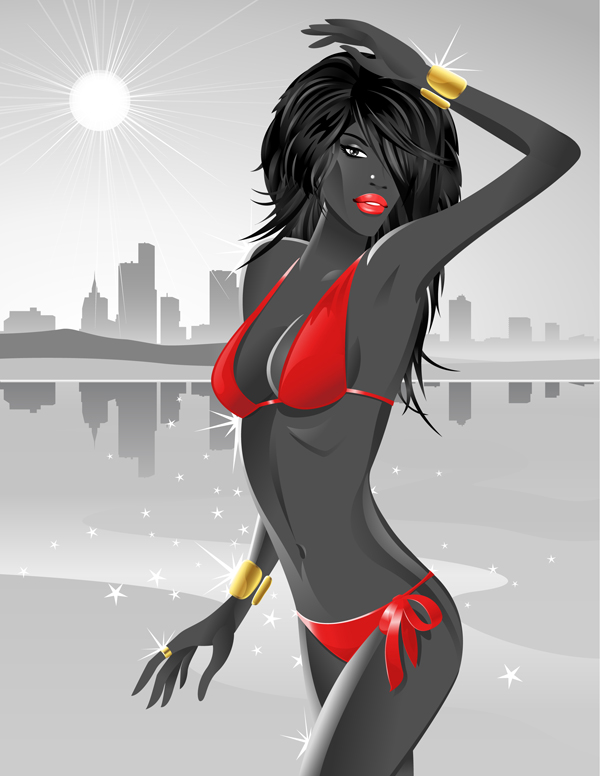 Bighini black women Vector Bighini black women Vector