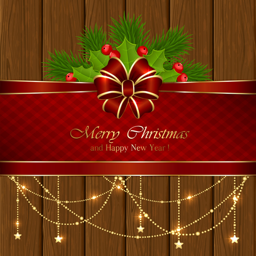 wooden material decor christmas background 