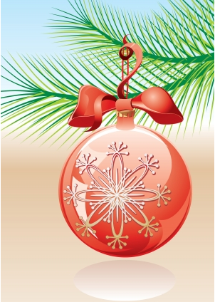 Christmas baubles snowflake vector Christmas baubles snowflake vector