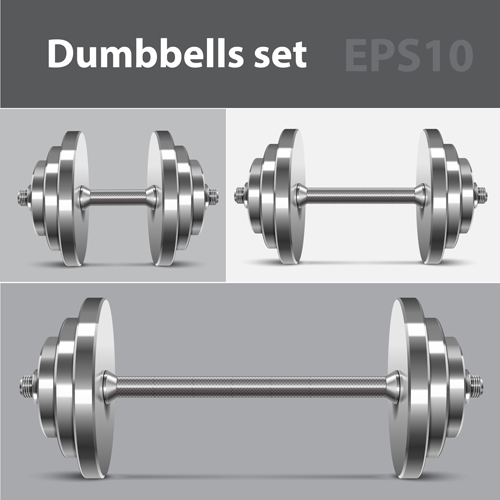Dumbbell vector design illustration 01 Dumbbell vector design illustration 01