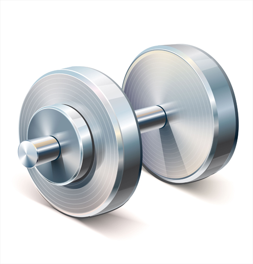 Dumbbell vector design illustration 04 Dumbbell vector design illustration 04