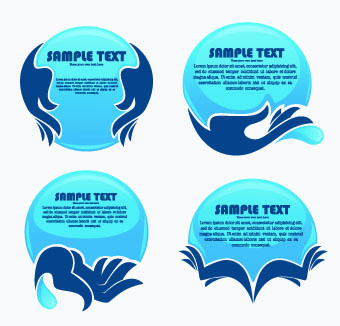 Eco style creative logos vector 04 Eco style creative logos vector 04