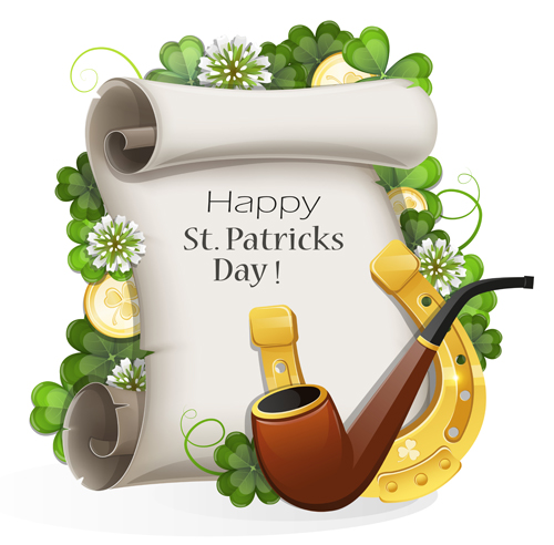 Happy st.patrick day background vectors 08 Happy st.patrick day background vectors 08