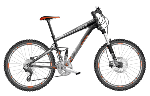 Mountain bike vector design 02 Mountain bike vector design 02