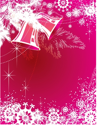 Bell with snowflake christmas vector Bell with snowflake christmas vector