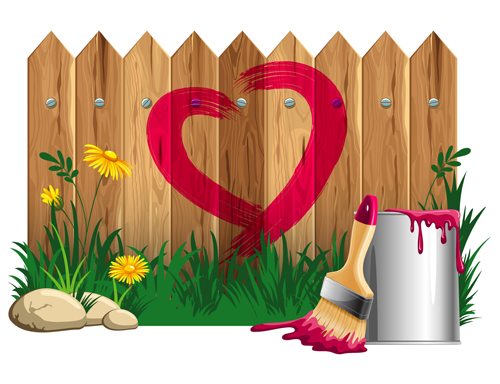 Paints with wood wall vector material 01 Paints with wood wall vector material 01