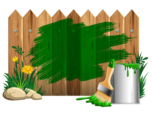 Paints with wood wall vector material 02 Paints with wood wall vector material 02