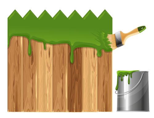 Paints with wood wall vector material 03 Paints with wood wall vector material 03