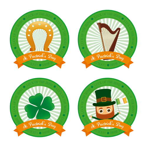 Saint Patricks Day labesl set 02 Saint Patricks Day labesl set 02