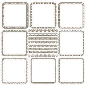 Set of simple hand drawn frame vectors 05 Set of simple hand drawn frame vectors 05
