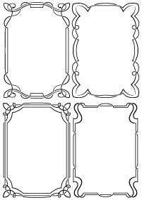 Set of simple hand drawn frame vectors 11