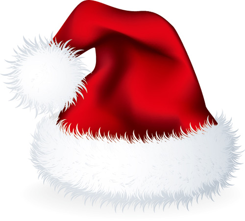 Vector 2016 christmas hat material set 01