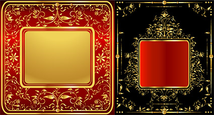 Gorgeous golden Border Floral vector Gorgeous golden Border Floral vector