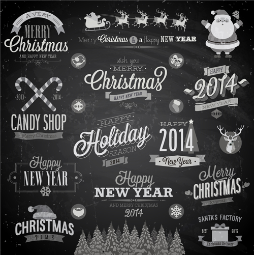 ornaments ornament labels label dark christmas 2014 