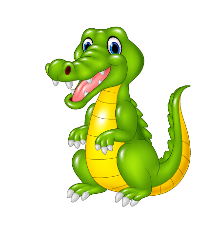 Cute cartoon dinosaur vector material 03 Cute cartoon dinosaur vector material 03