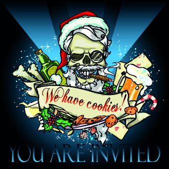 Funny holiday design vector background 01 Funny holiday design vector background 01
