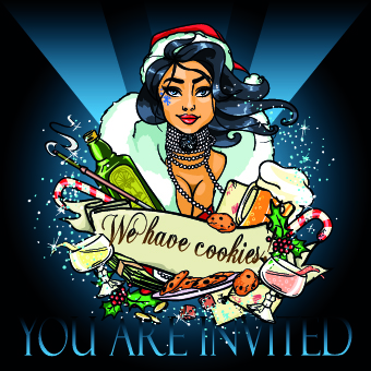 Funny holiday design vector background 02 Funny holiday design vector background 02